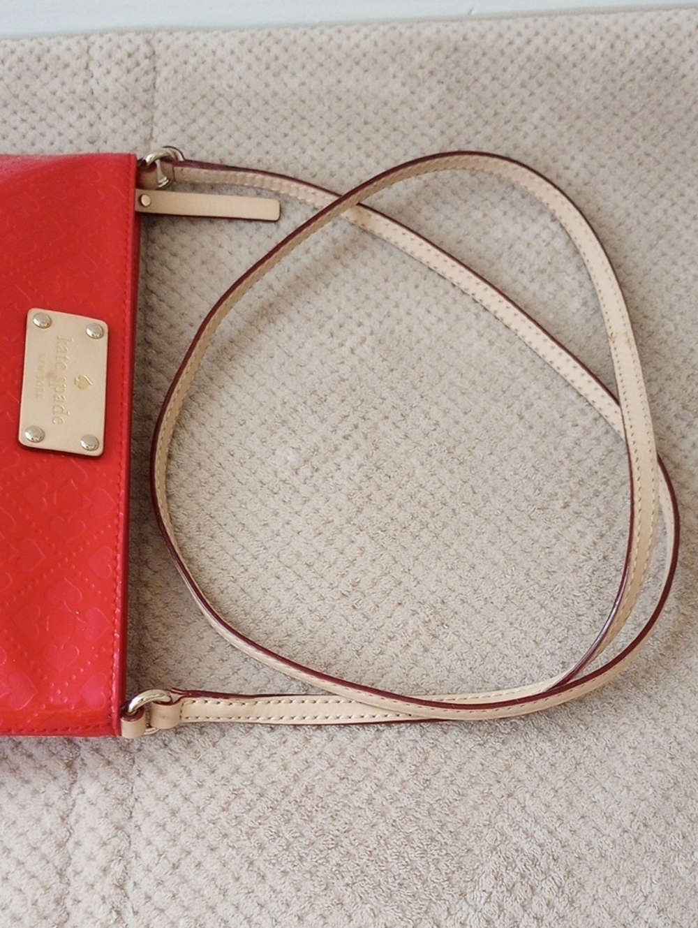 Kate Spade Amy Red Patent Crossbody Bag - Picture 8 of 11